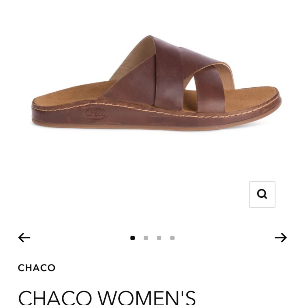 Chaco Brown Sandals with Crisscross Leather Straps